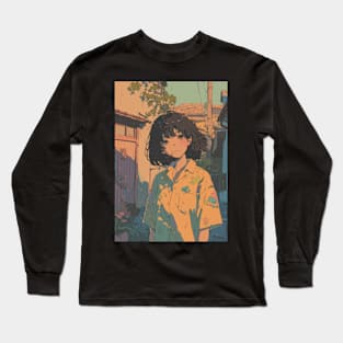 Cute Lofi Girl Long Sleeve T-Shirt